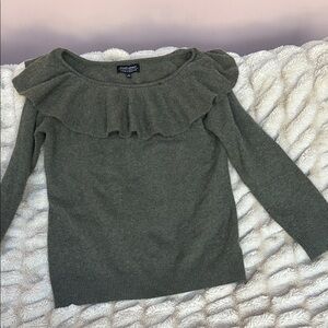 Banana Republic- Scottish Cashmere -Tod & Duncan - Ruffled Sweater - XL